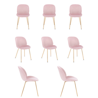 17.5'' H Velvet Upholstered Side Chair