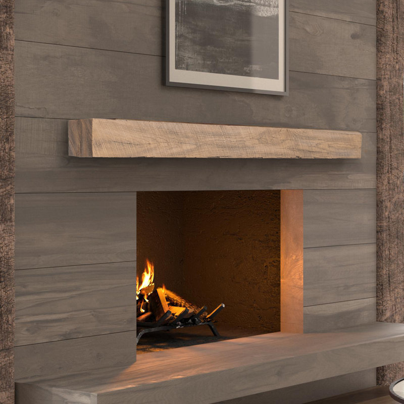 Inspiration New River Non-Combustible Mantel Shelf, 72", Wheat