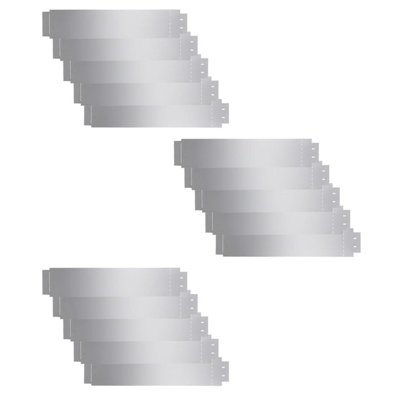 Brand 19.9898cm H x 99.9998cm W Silver Metal Lawn Edging