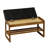Faux Leather Upholstered Solid Wood Flip Top Entryway Storage Bench-1522609442