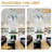 52" Modern Ceiling Fan with Light and Remote, 5-Blade Chandelier Fan, DIY Dimmable LED Light DC Motor Ceiling Fan for Living Room-1641447088