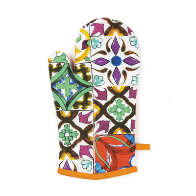 Excelsa Lisbona Geometric Cotton Oven Mitt