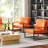 Angellina Faux Leather Armchair-1299128893