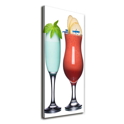 Colourful Cocktails - Wrapped Canvas Print