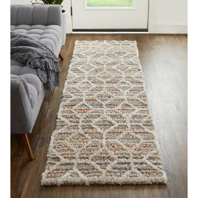 Tapis bohémien et éclectique en polyester Caide