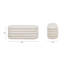 Banc de rangement ovale rembourré 49 po Fuji-604311967