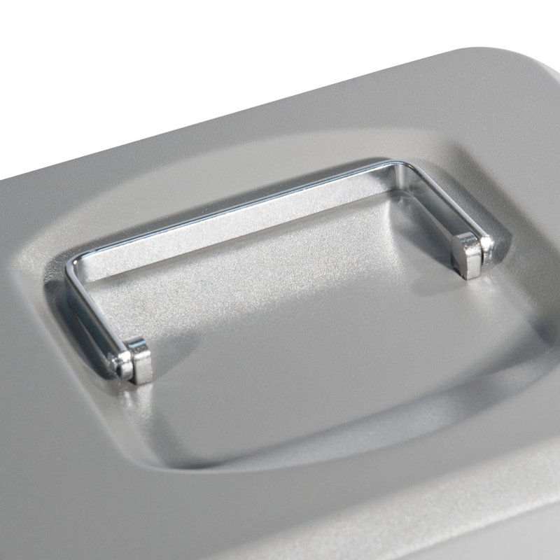 8" CASHBOX W COMBINATION LOCK GREY