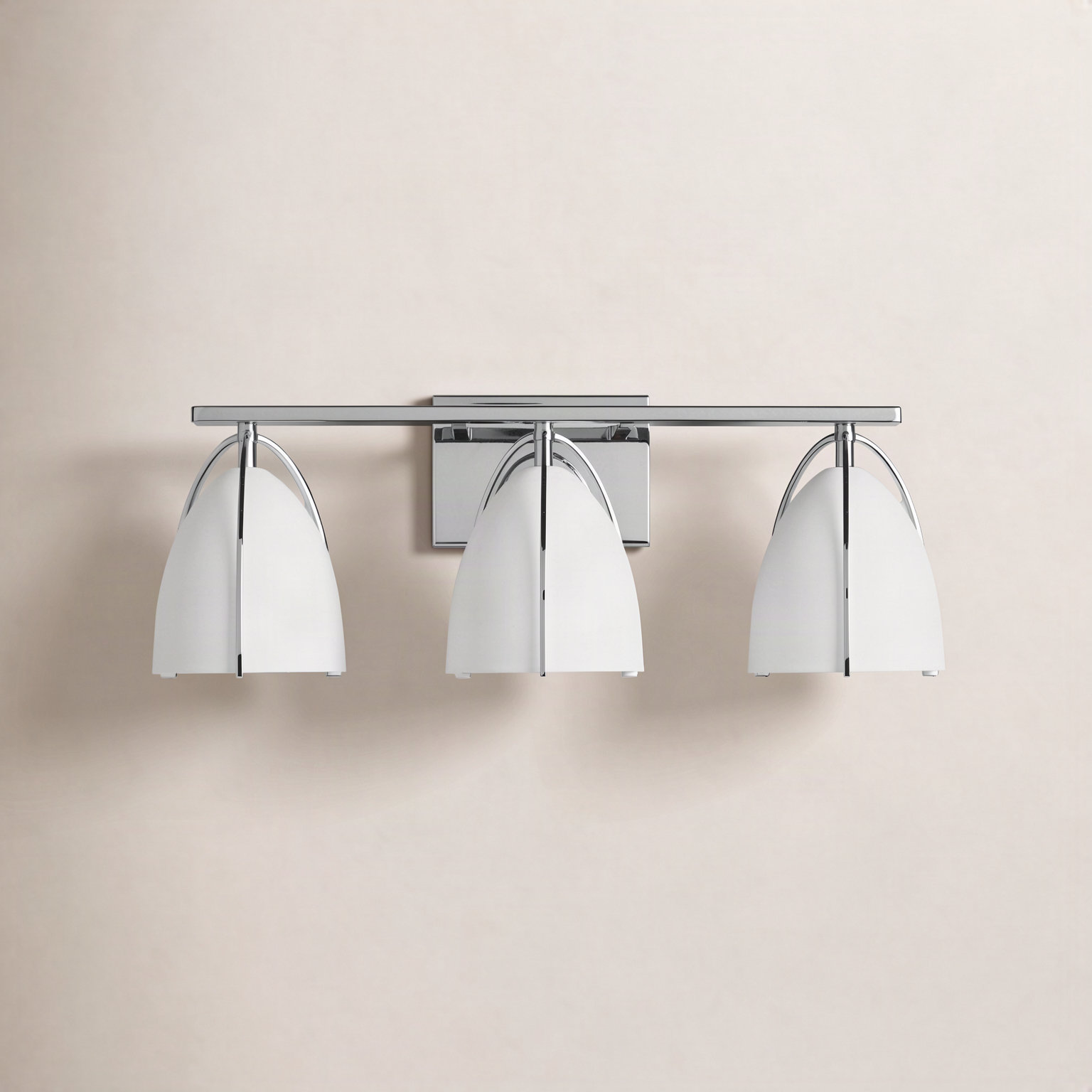 Pallini 3 Light Dimmable Vanity Light, No, Chrome
