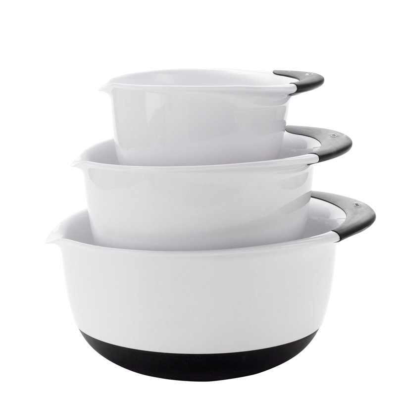 Good Grips 3-Piece Mixing Bowl Set, Black