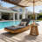 Outdoor Recliner with Water-Resistant Lounge Cushion-338713214