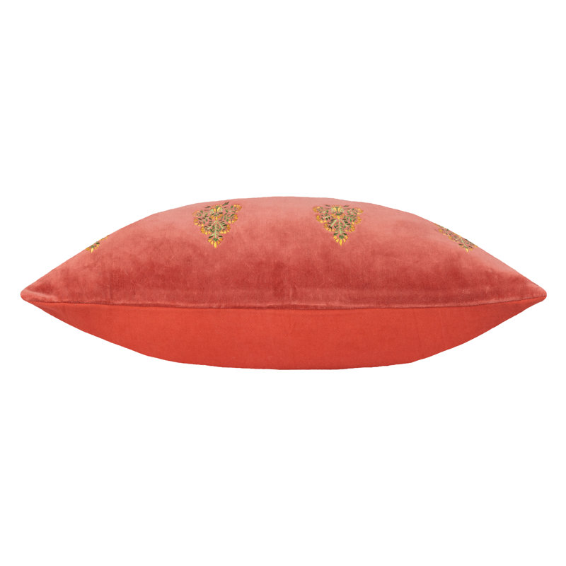 Rennes Floral Rectangular Cushion, Red