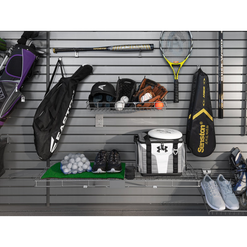 2 Piece Slatwall Accessory Kit, 3.7" H x 47.9" W x 14.4" D