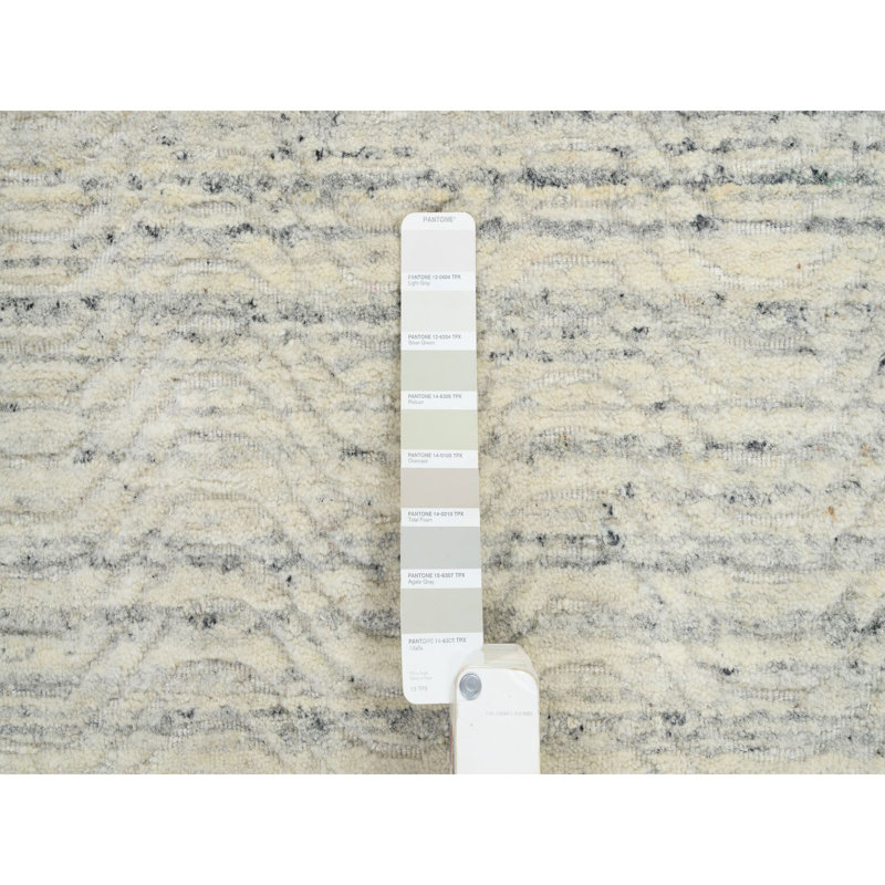 Tapis de couloir oriental beige en laine naturel 2 pi 6 po x 7 pi 10 po 2 pi 6 po x 7 po 10 po