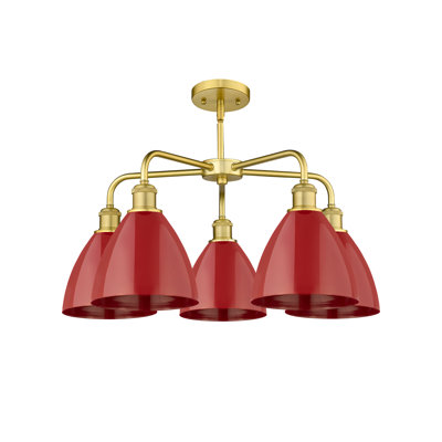 Trickett 5 - Light Steel Dimmable Chandelier