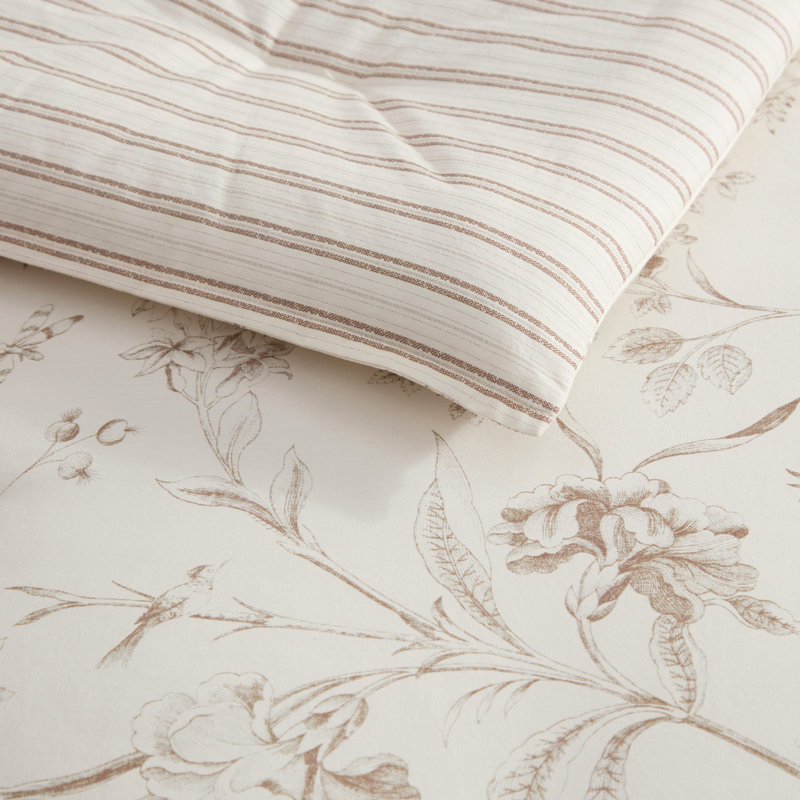 Ensemble d'édredon en coton Laura Ashley, Édredon de très grande taille et 6 pièces suppl, Blue