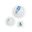 Ensemble de 3 panneaux muraux Talok, bleu-666458292