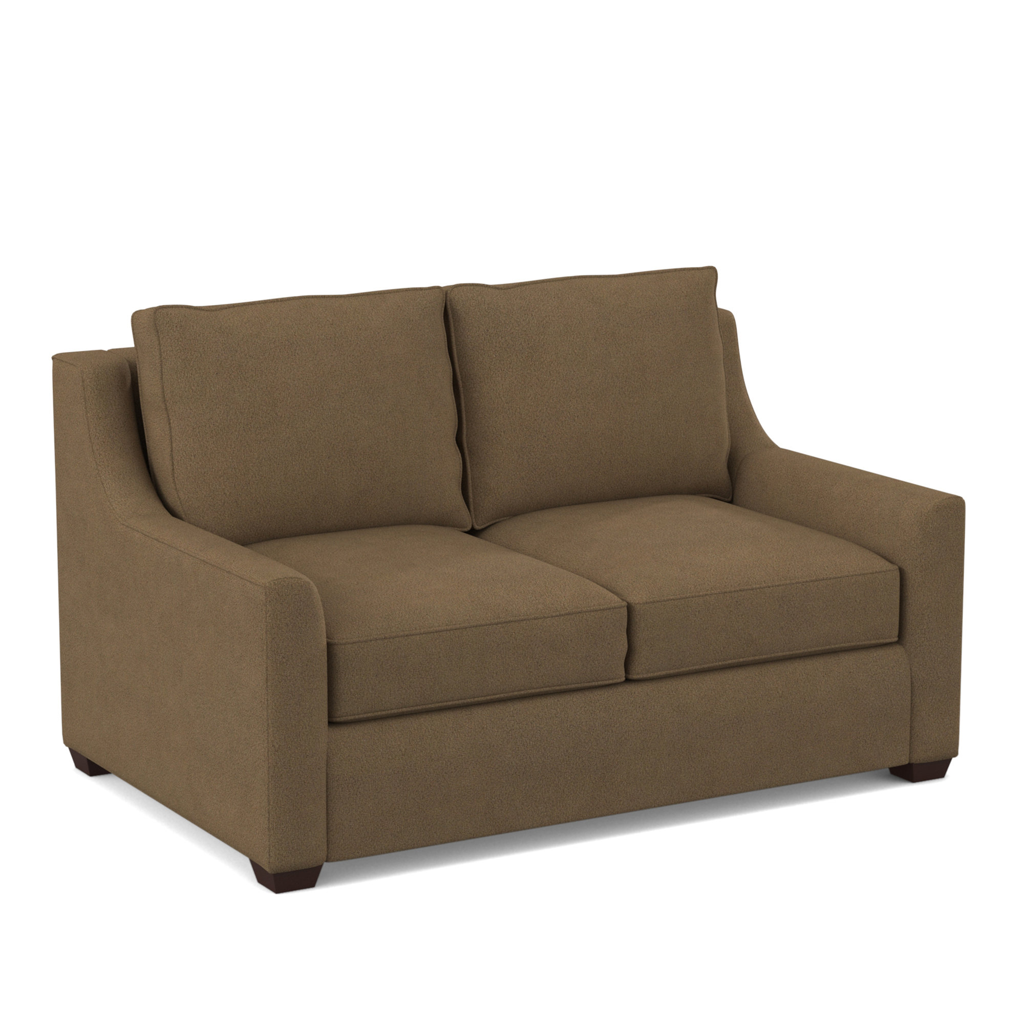 Gemi 56.5'' Upholstered Sofa, Bella Cocoa Performance Velvet