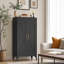 Armoire de cuisine polyvalente tout en acier avec tablettes réglables et fermeture magnétique sécurisée-581126310