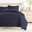 Duvet Cover Set Patterned Microfiber Ultra Soft Bedding in Midnight Blossoms-105814188