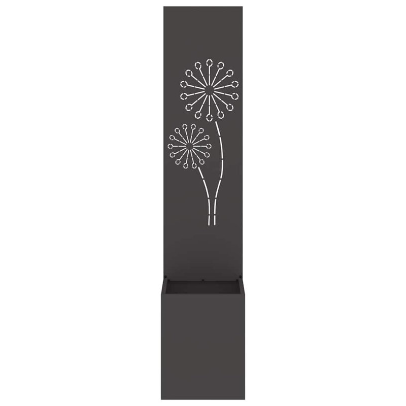 Planter Box, 140cm H x 32cm W x 32cm D, Black