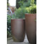Jardinières hautes en forme de tonneau - Terre cuite, lot de 2 - Intérieur/Extérieur-824740660