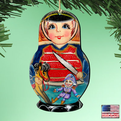 Tidaholm 5.5'' Wood Hanging Figurine Ornament