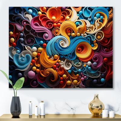 Opt Art Vibrant Illusions I - art mural Op Art