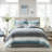 Saben Striped Comforter Set with Cotton Bed Sheets-903992718-919432681
