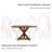 Evonia 59-Inch 8-Seat Round Solid Wood Dining Table