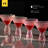 Pink Hobnail Martini Glasses - Embossed Martini Glasses 9oz