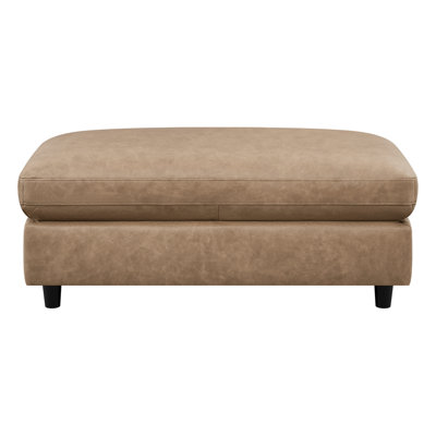 Fleetwood 45" Genuine Leather Rectangle Ottoman