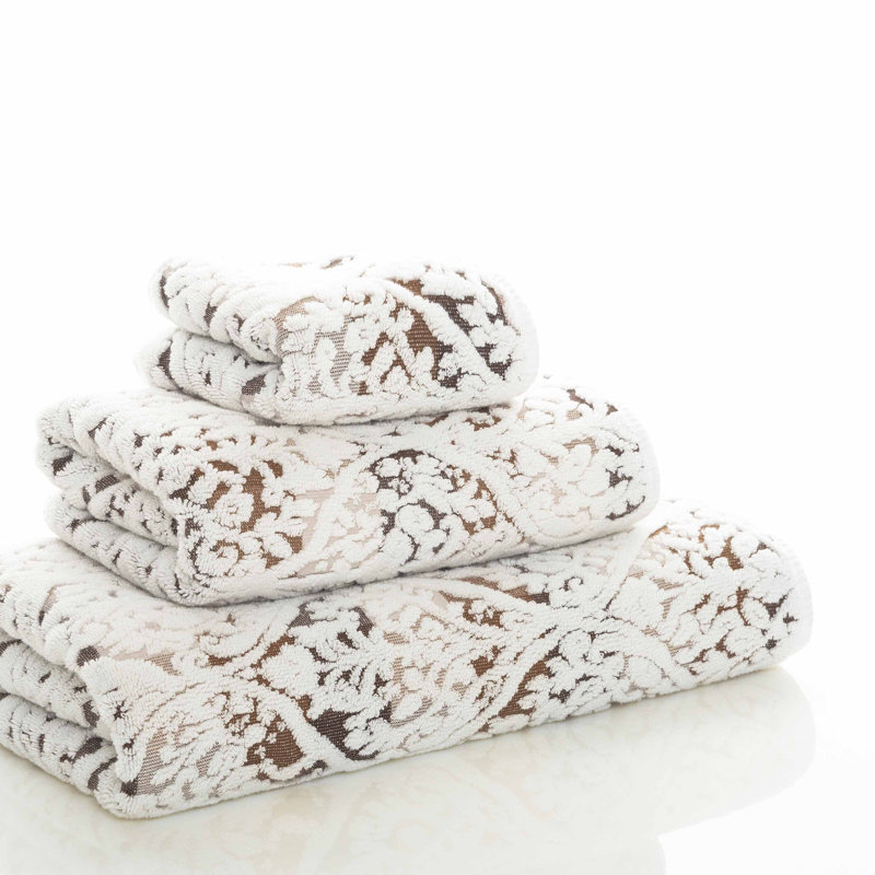Firenze Jacquard Washcloth, Chocolate