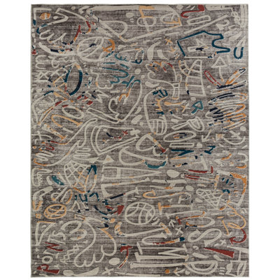 Sportsglyphs Basketball Power Loom Area Rug