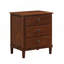 Table de chevet rétro en bois avec 3 tiroirs d'angle