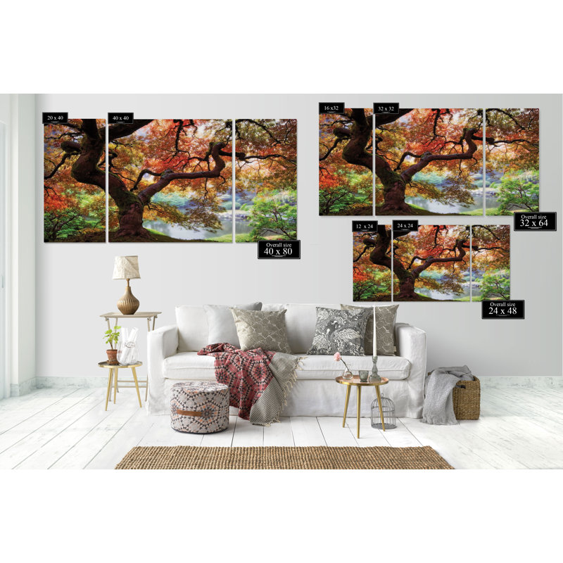 «Dreaming of March», ensemble de 3 reproductions de photos sur toiles, H 40 po x l 80 po x P 1,5 po