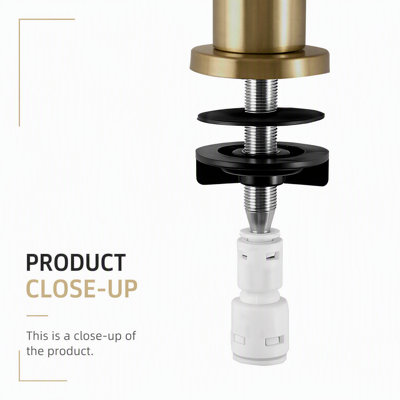 Robinet purificateur d'eau en acier inoxydable sans plomb avec valve en laiton massif, antirouille et durable pour la cuisine et le bar, fini or brossé