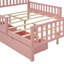 Lit plateforme 2 tiroirs avec garde-corps Curits-945060275-945060279