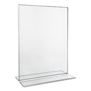 Clear 2-Sided T-Style Freestanding Frame, 8 1/2 X 11, 2/Pack (Set of 2)