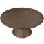 Solid Oak Wood Round Dining Table with Seating for 4