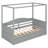 Twin Size Daybed with Canopy & 2 Storage Drawers, Multi-Functional Bed for Bedroom, Gray