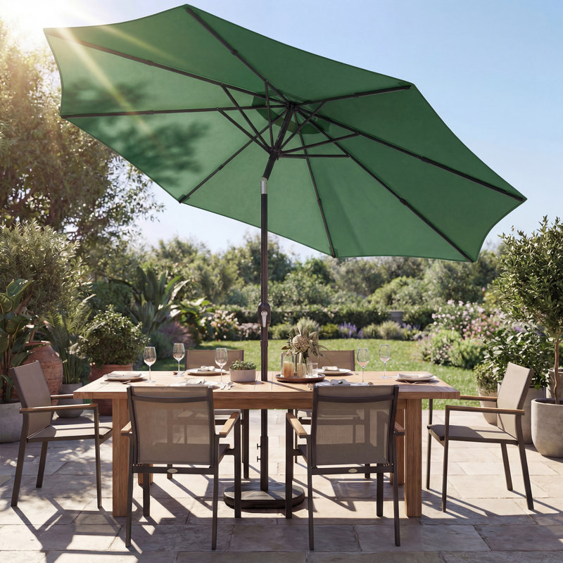 267cm Market Parasol, Green