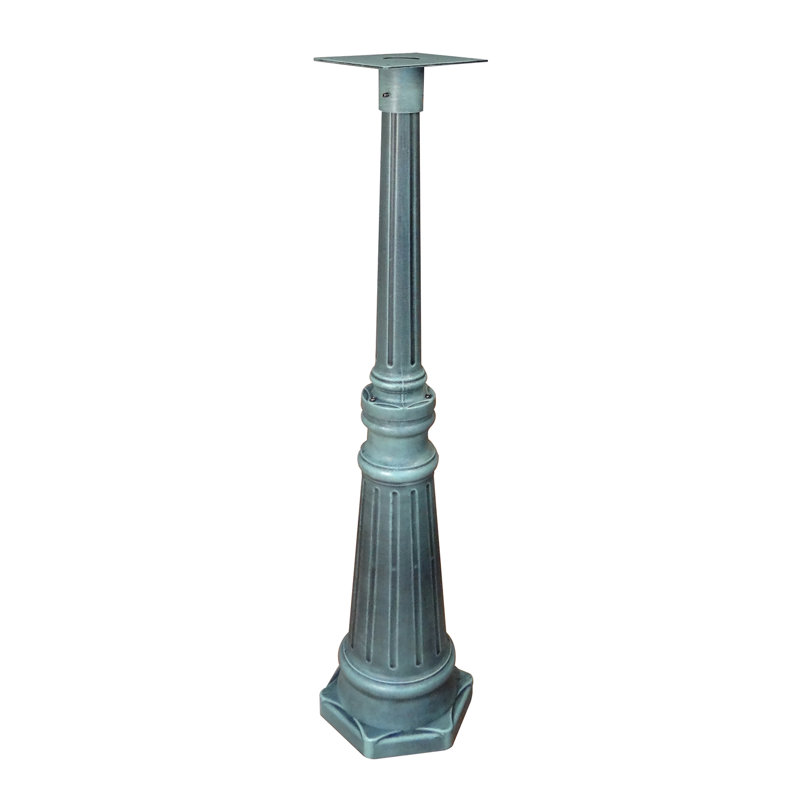 Poteau décoratif à fixation en surface 42 po, Moka