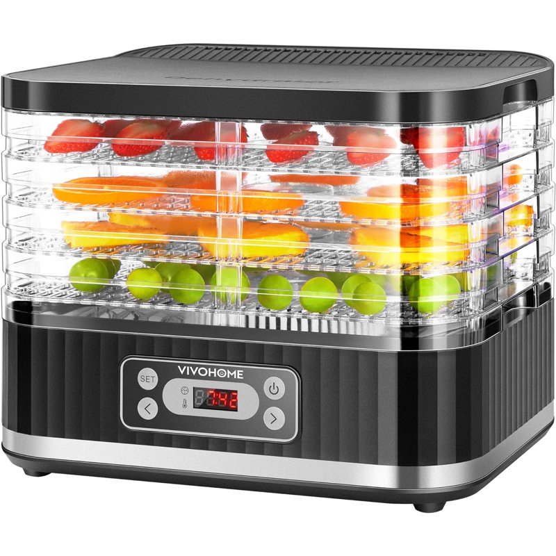 VIVOHOME 400 Watt Food Dehydrator, Black