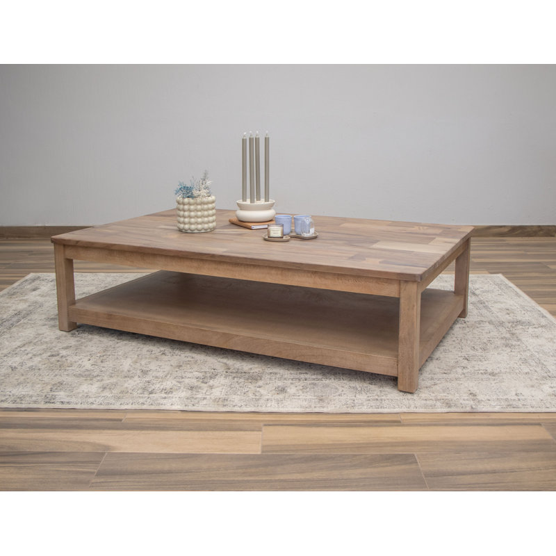Essa Solid Wood Top Coffee Table