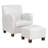 Genest Faux Leather Club Chair with Ottoman-488271520