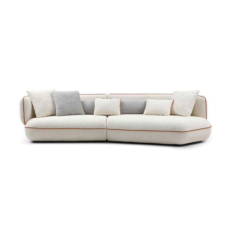 Maggiore Upholstered 122 " Sofa, Chenille Beige