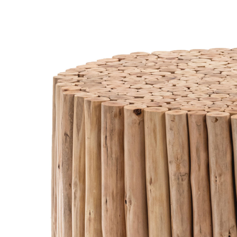 Celenne Solid Wood Coffee Table, Natural Wood