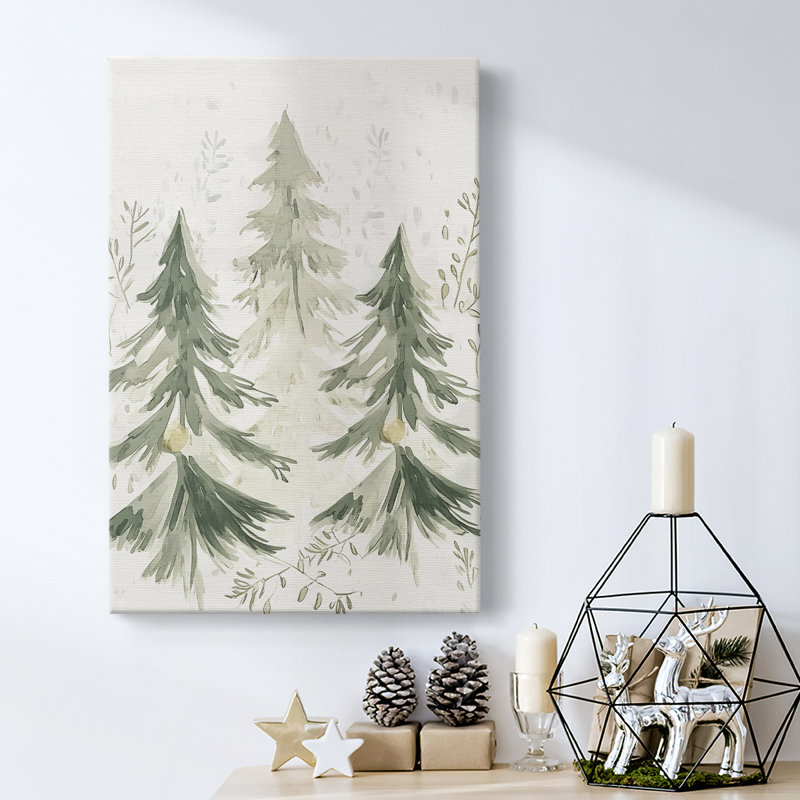 Art des Fêtes de Noël - Toile tendue avec châssis CD III, H 18 po x l 12 po