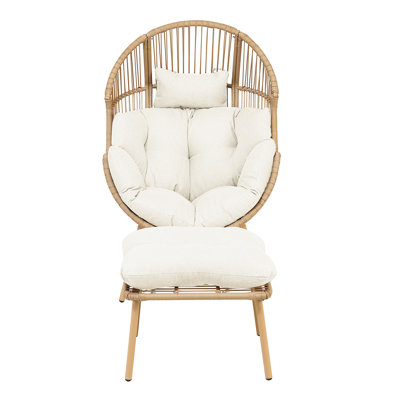 Nestara Standing Egg Chair and Stool