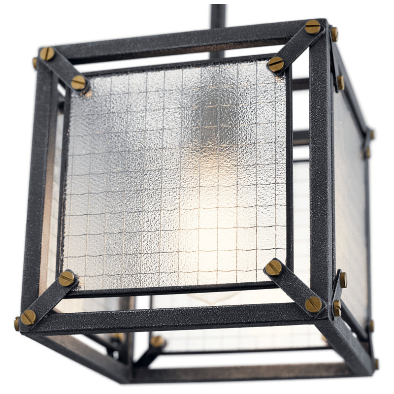 Luminaire suspendu carré / rectangulaire à 1 lumière Dwayne